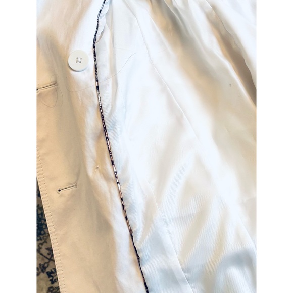 Vince Camuto NWOT White Double-Breasted Women's Rain-Trench Coat- Size XS - Picture 9 of 12